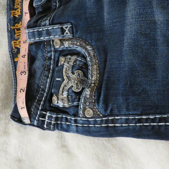 Rock Revival Blue Boris Skinny Jeans  27 waist - Picture 11 of 15